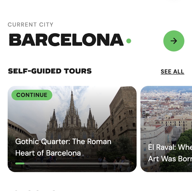 Venturer guided tour feature screenshot